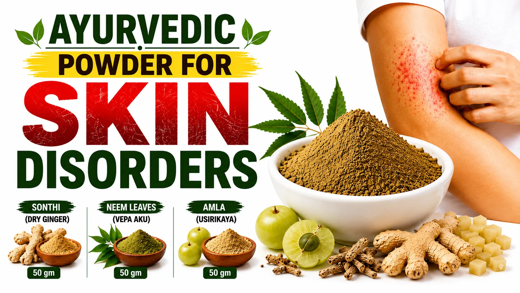 Ayurvedic Powder for Skin Disorders