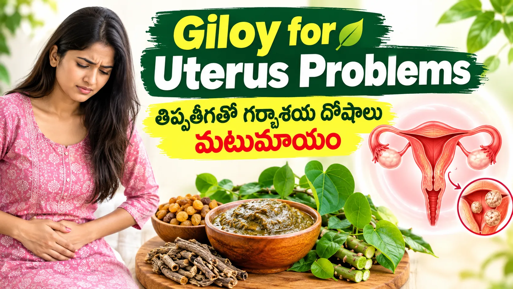 Food Remedy for Uterine Disorders with Giloy