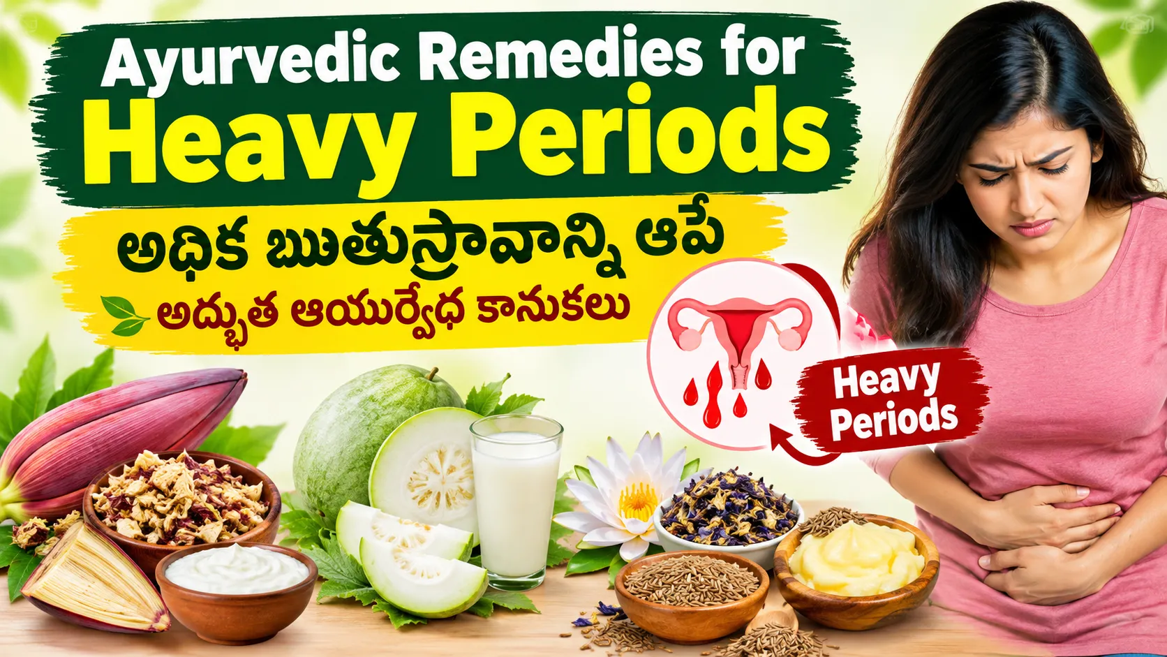 Food Remedies for Excessive Menstrual Bleeding / Heavy Periods
