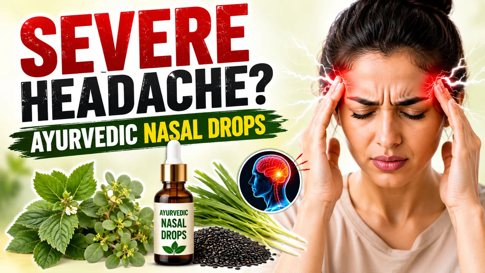 Ayurvedic Nasal Drops for Severe Headache